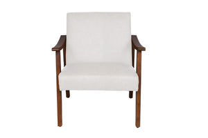 English Elm Accent Chair Mid Century Modern Wool Upholstered Wood Frame Compact Living Room Seat B089P416568