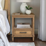 Salina Casual Woven Cane Nightstand