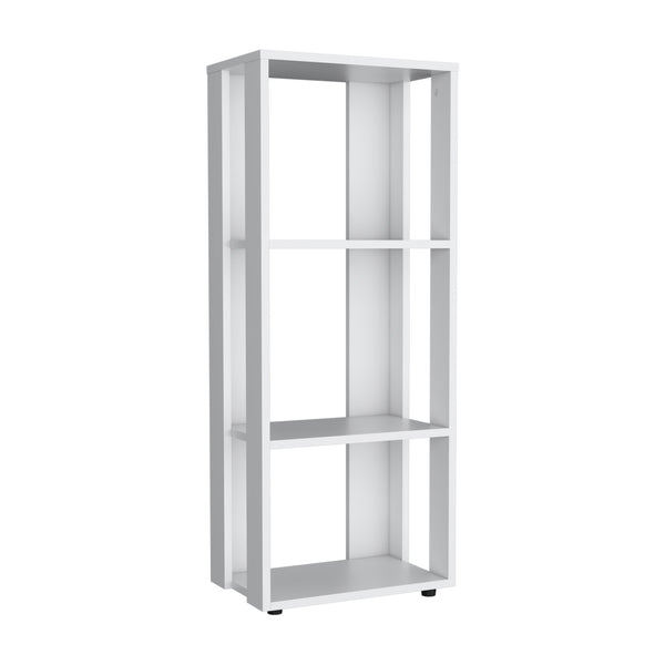 English Elm Office Library Three-Shelf Engineered Wood Organizer for Home or Office — Compact, Durable, Stylish Storage Solution White 39.37 L x 10.63 W x 2.76 H B097P296829