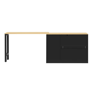 English Elm U_style Extendable Wooden Sideboard with 3 Drawers and 2 Doors for Entryway Living Room N711P334768O