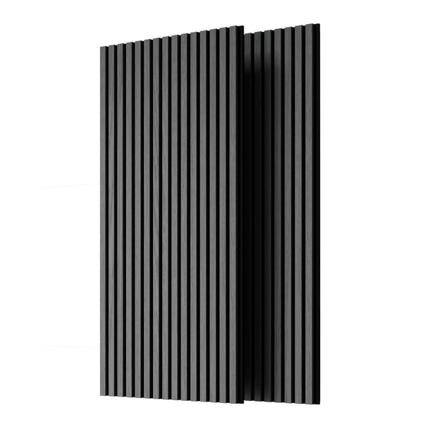 English Elm Wood Slat Acoustic Wall Panels 3d Fluted Mdf Set of Four for Studio or Living Room W347P375712