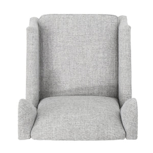 English Elm Christopher Knight Home® - Pushback Recliner Chair with Nailhead Trim and Wingback Design, Plush Fabric Comfort for Living Rooms LIGHT GREY 60760.00LGT