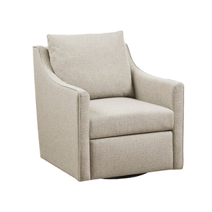 JLA Home Martha Stewart - Swivel Bedford Collection Armchair with 360° Rotation, Removable Cushions, Durable Upholstery, Tailored Design MT103-1208