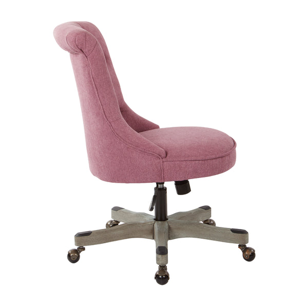 OSP Home Furnishings Hannah Tufted Office Chair Orchid