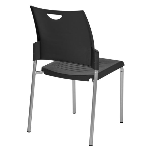 OSP Home Furnishings Straight Leg Stackable Chair Polyurethane Seat Modern Frame for Office or Classroom Use STC8300C4-3