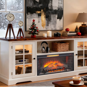 English Elm 36 Inch Infrared Quartz Fireplace Insert with Trim Kit 3d Ember Bed Touch Control W1769P405042