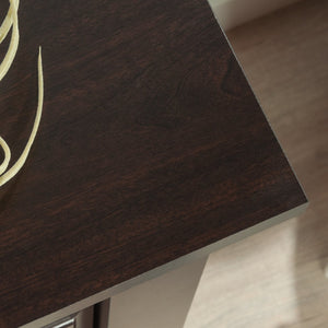 English Elm 4-Drawer Chest – Sleek Black Storage Solution With Smooth-Gliding Drawers For Modern Spaces B356P402589