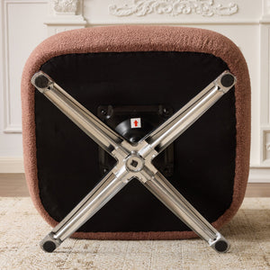 English Elm Cuddle-style linen swivel chair with 360° rotation, wrap-around cradle design for cozy compact spaces Red W3248P354265