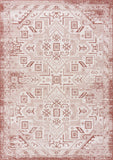 Unique Loom Outdoor Aztec Coba Machine Made Border Rug Rust Red, Ivory 7' 1" x 10' 0"