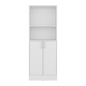 English Elm Juls Tall Slim Pantry Cabinet with Open Shelves for Kitchen or Laundry Room B200P474237