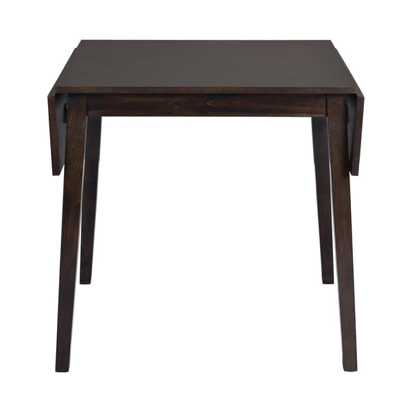 English Elm 3 Piece Kitchen Dining Set with Space-Saving Drop Leaf Table and Upholstered Ergonomic Chairs for Small Spaces Espresso N752S000617P