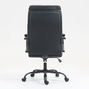 English Elm High Back Pu Leather Executive Chair Ergonomic Lumbar Support for Home Office W3326P330194