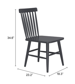 Zuo Modern Zeilen Dining Chair Set Of 2 - Modern, Versatile Aluminum Seating For Chic Home Décor & Style Black Aluminum 704085-zuo-modern