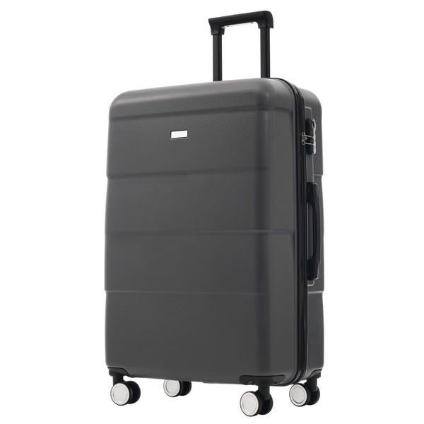 English Elm Hardshell 3 Piece Luggage Set Abs Spinner Suitcase with Tsa Lock Telescoping Handle Charcoal N732P308497E