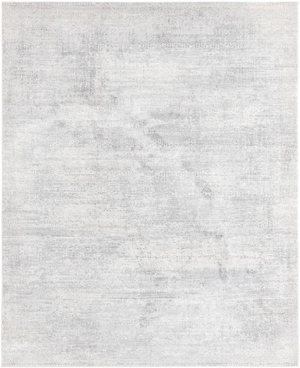 Unique Loom Finsbury Sarah Machine Made Abstract Rug Gray, Ivory 7' 10" x 10' 0"