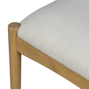 English Elm Upholstered Linen Dining Chairs Set of 2 Rubberwood Mid-century Woven Paper Rope Back Beige,Light Brown,Natural N776P385751B