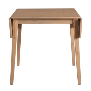 English Elm 29"- Extendable Dining Table with Rubberwood Legs, Space-Saving Folding Design Fits 4, Durable 250lb Capacity Natural N752P216387A