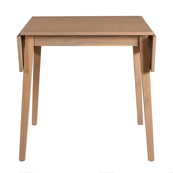 English Elm Foldable Extendable Dining Table Set with Drop Leaves and 4 Upholstered Chairs for Small Spaces Natural N752S010617A