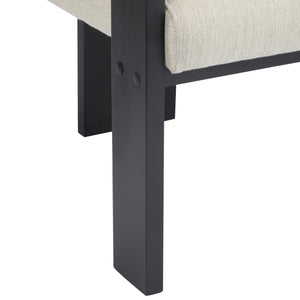 English Elm Christopher Knight Home® - 2-Pack Dining Chairs with Pillow Back and Curved Arms, Foam Seat Comfort, Sturdy Rubber Wood Frame Beige+Black N779P298399A