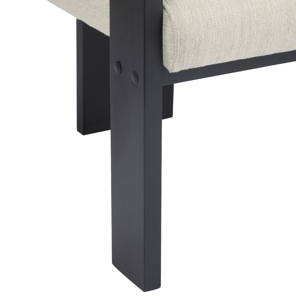 English Elm Christopher Knight Home® - 2-Pack Dining Chairs with Pillow Back and Curved Arms, Foam Seat Comfort, Sturdy Rubber Wood Frame Beige+Black N779P298399A