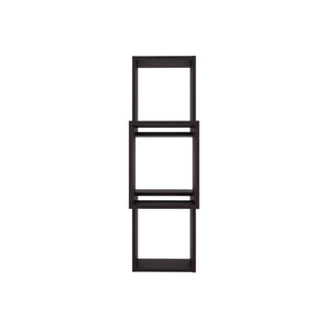 English Elm Seyner 6-Cube Wall Shelf in Walnut Finish – Durable Engineered Wood, Minimalist Storage Display for Home or Office B200P368110