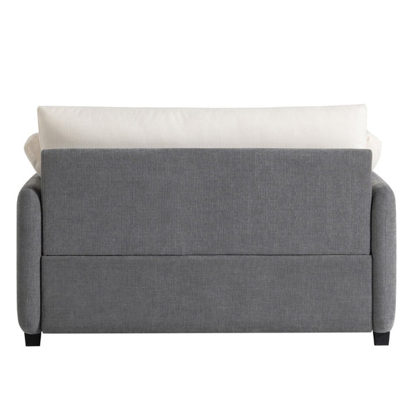 English Elm 50*43" Oversized Chenille Armchair With Plush Pillows, Modern Color-Block Accent Chair, Cozy Lounge N723P235042E-GIGA