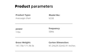 English Elm "Luxury Luxury 3D Zero Gravity Massage Chair with Mechanical Hand, SL-Track, Heated Back & Calves, Shiatsu, Bluetooth Speakers and Smart LCD Control for Home & Office Comfort W3327P296152