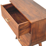 English Elm Solid Wood Agra Bedside