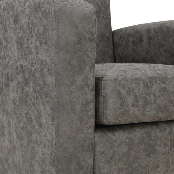 OSP Home Furnishings Venus Club Chair Charcoal