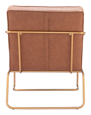 Dallas Accent Chair Vintage Brown 109520 Zuo Modern