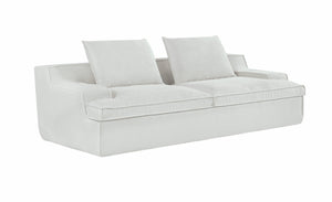 English Elm Nimbus Oversized Full Foam 4-Seater Sofa — 90" Wide Corduroy Comfort, No Assembly, Wide Arms, Ergonomic Ivory B2735P271458