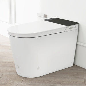 English Elm Tankless Smart Bidet Toilet with Heated Seat, Warm Air Dryer, Auto Open/Close & Remote Control N753P256132G