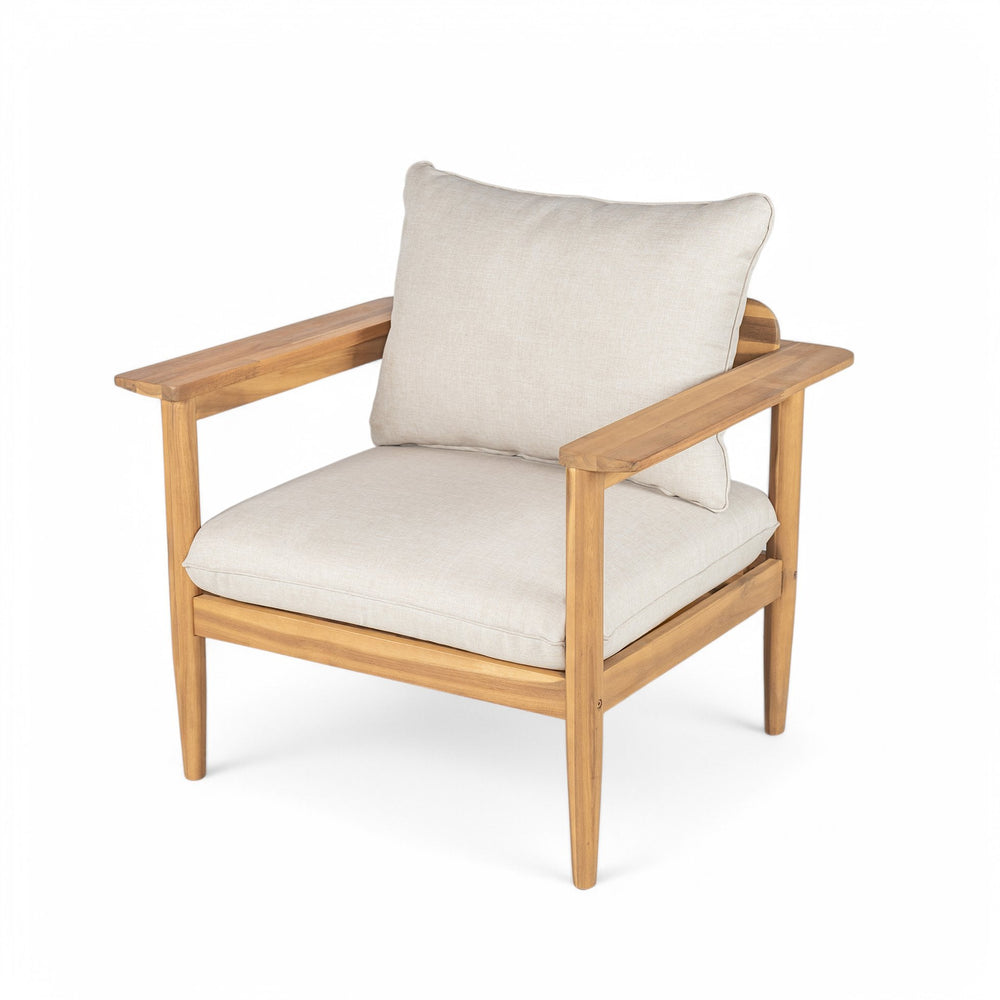 English Elm Christopher Knight Home® - Terassi Outdoor Lounge Chairs Set Of 2 - Durable Acacia Wood With Cushioned Comfort For Relaxation N775P248815T-S2