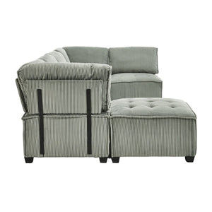 English Elm United Modular Sectional Sofa - U-Shaped Reversible Chaise Couch For Stylish Living & Comfort W1568S00152-GIGA