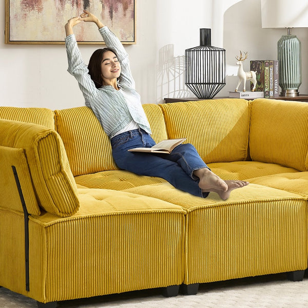 English Elm United We Win U-Shaped Modular Sectional Sofa With Reversible Chaise - Plush Comfort & Style! W1568S00153-GIGA