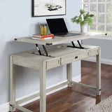 OSP Home Furnishings Baton Rouge Lift Desk Champagne Oak