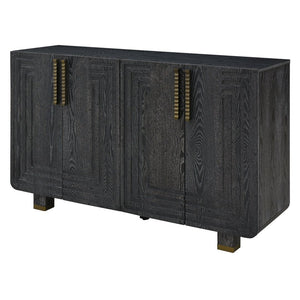 English Elm Trexm Vintage Fluted Sideboard with Soft Close Doors and Ash Wood Grain Finish N715P289209B