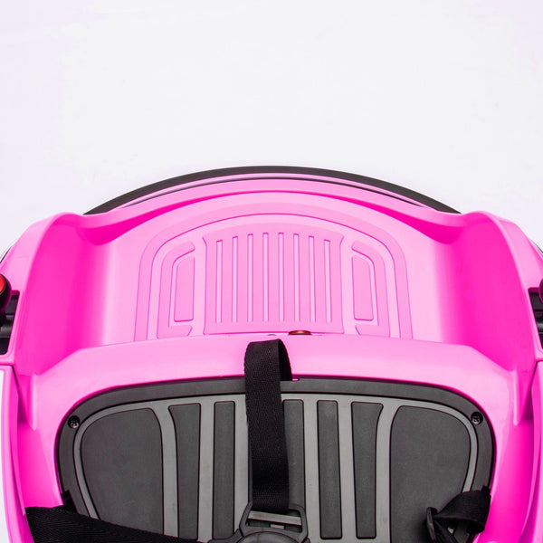 English Elm 12v Kids Bumper Ride on Car with 360 Spin Led Lights Parental Remote Safety Harness W1578P347962