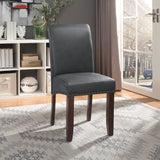 OSP Home Furnishings Parsons Dining Chair Pewter Faux Leather