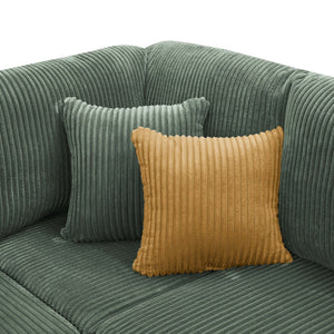English Elm Full Corduroy L-shaped Sectional Sofa Foam Cushions No Assembly Cozy Living Room B2748S00050