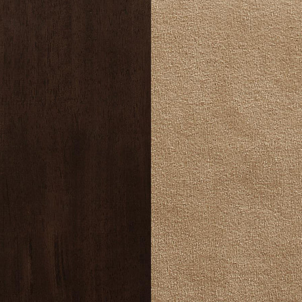 English Elm Set Ultra-Modern Leatherette Side Chairs with Chrome Curved Legs, Sleek Contoured Seats for Dining Comfort Cappuccino B016P224742