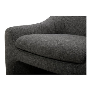 English Elm Kenzie Sculptural Accent Chair Woven Polyester Upholstery for Modern Living Rooms B2769P504213