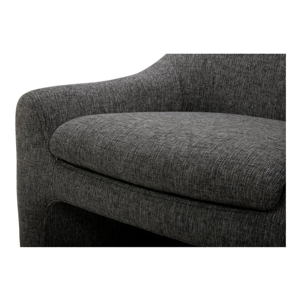 English Elm Kenzie Sculptural Accent Chair Woven Polyester Upholstery for Modern Living Rooms B2769P504213