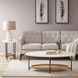 Madison Park Beaumont Modern/Contemporary Coffee Table MP120-1097 White/Natural