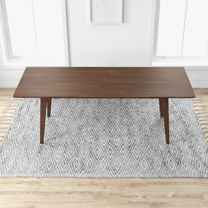 English Elm Ashcroft Furniture - Carlos Solid Wood Dining Table – Mid-Century Modern Design For 4-6 People With Timeless Elegance B183P201594
