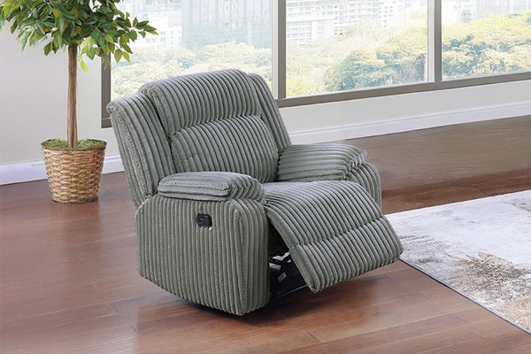 English Elm Contemporary Corduroy Reclining Sofa Set with Plush Pillow Arms for Living Room B011S02399