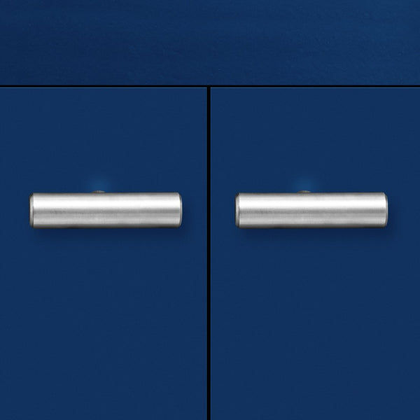 English Elm U-Style Modern Entryway Console Table with 62.5" Top, Sturdy MDF Build, Ample Storage & Display Space Navy Blue N711P205932V