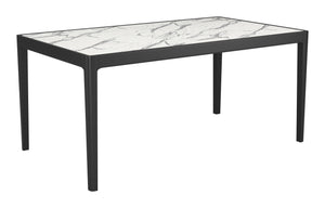 Tokai Dining Table White 110087 Zuo Modern