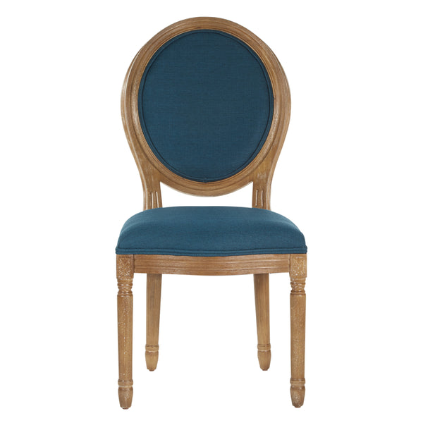 OSP Home Furnishings Lillian Oval Back Chair Klein Azure