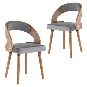 English Elm Swivel Counter Stools Set of 2 Rattan Back Pu Seat Mid Century Wood Frame Kitchen Dark Gray T3623P433533